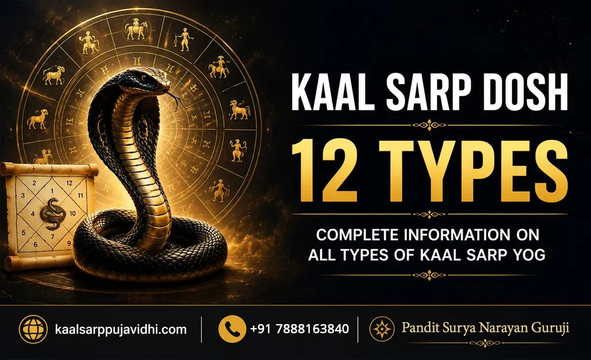 12 Types of Kaal Sarp Dosh: Complete Guide to All Kaal Sarp Yog Types