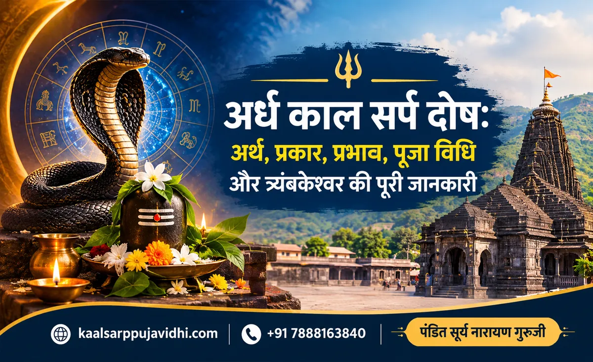 अर्ध काल सर्प दोष: अर्थ, प्रकार, प्रभाव, पूजा विधि और त्र्यंबकेश्वर की पूरी जानकारी